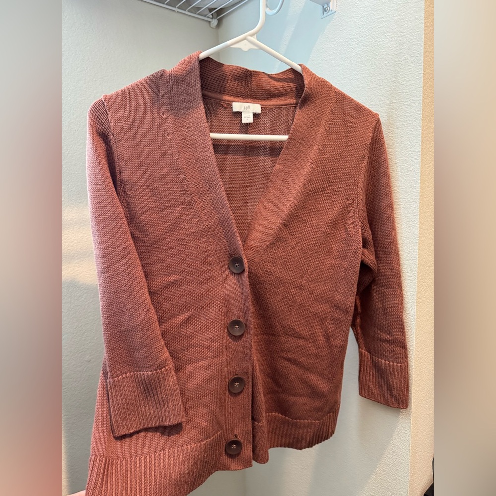 J. Jill Terracotta Knit Top